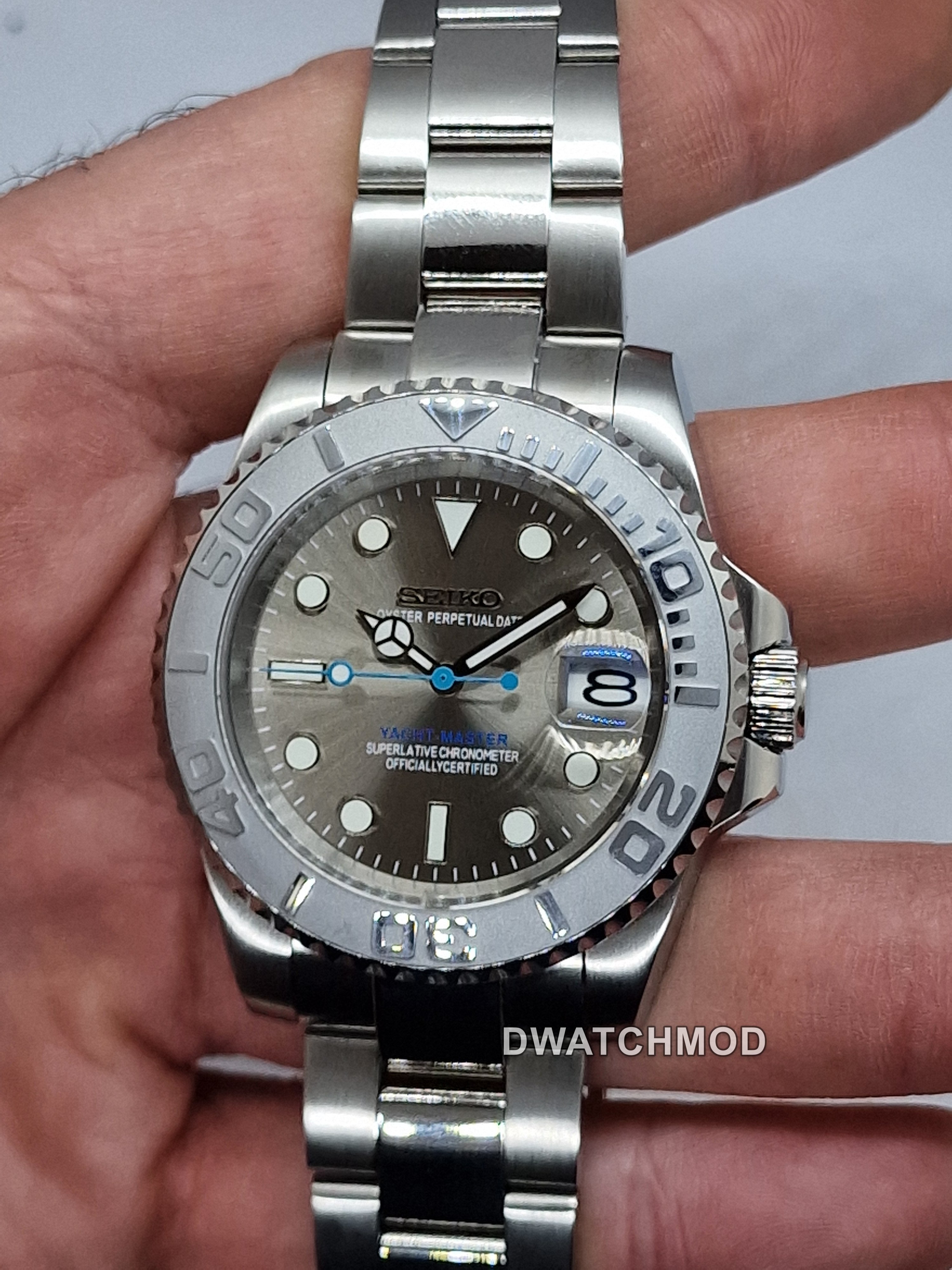 Orologio Mod Yachtmaster Nh35 automatico 40mm Oyster vetro zaffiro