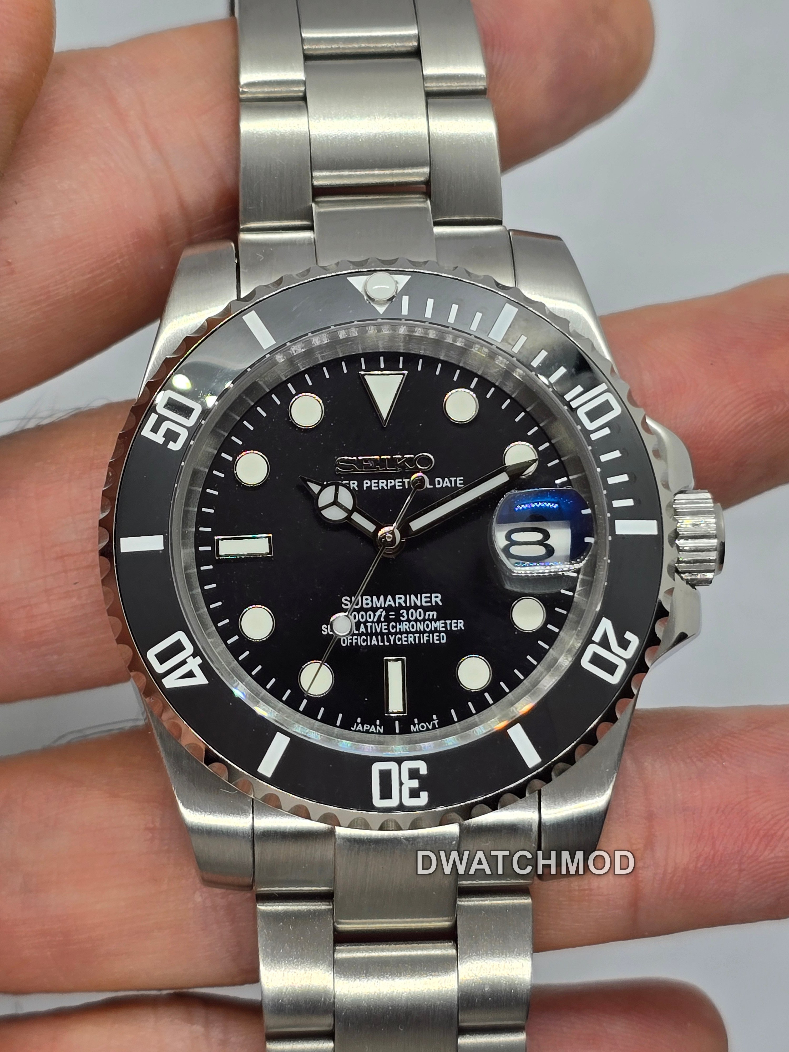 Orologio Mod Submariner Nh35 automatico 40mm vetro zaffiro