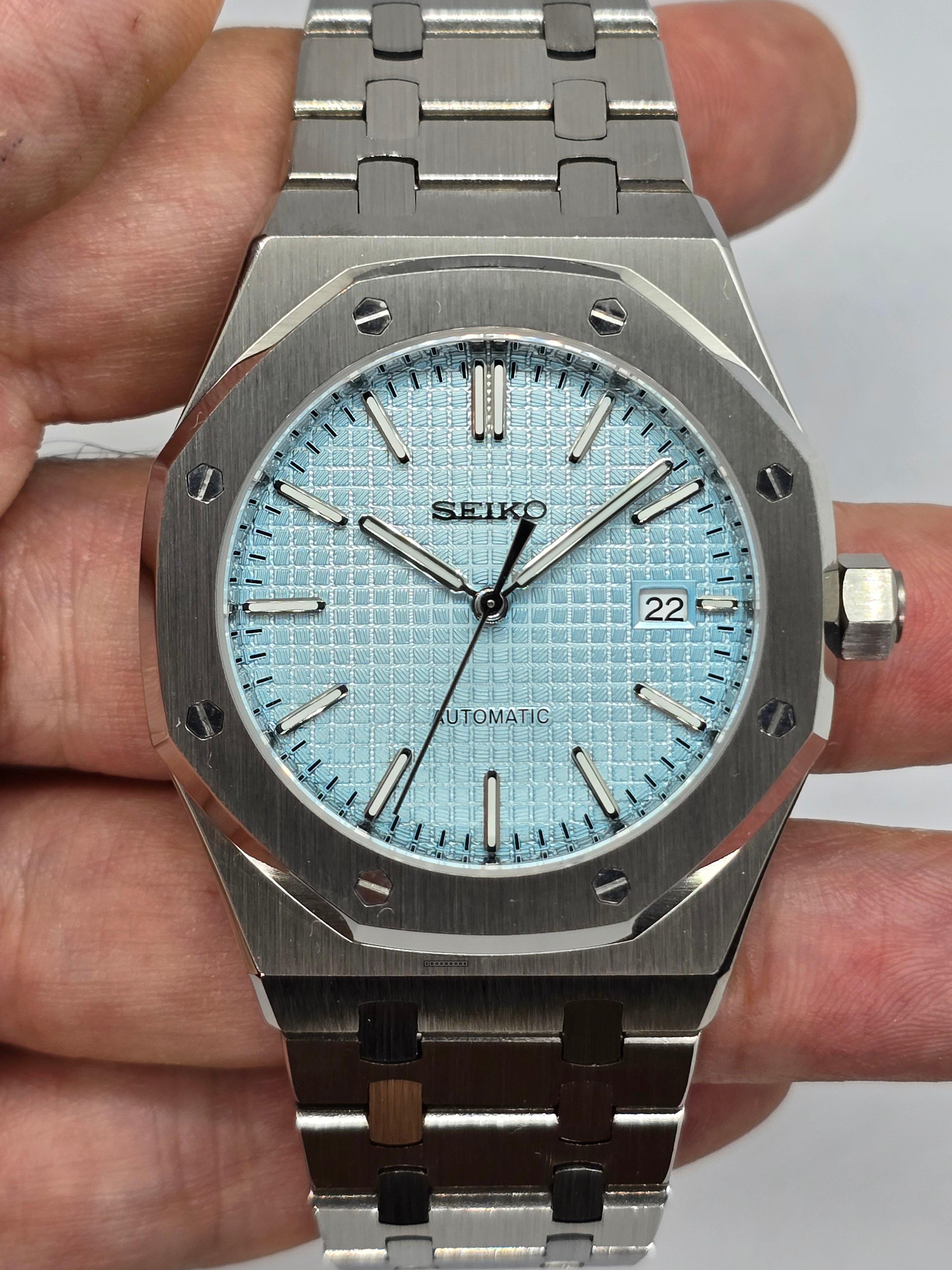 Orologio Mod Royal Oak Tiffany Nh35 automatico vetro zaffiro