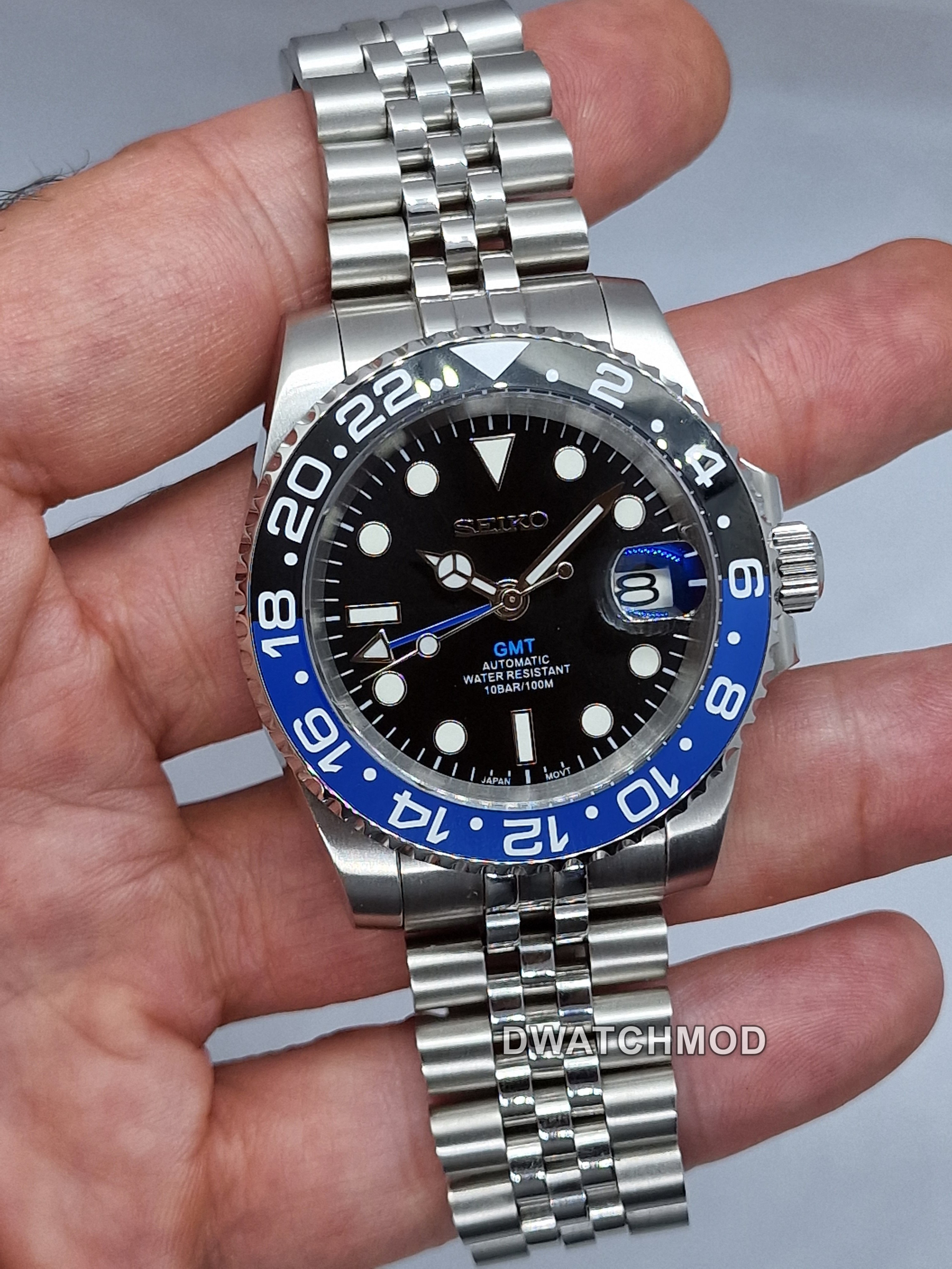 Orologio Mod Gmt Batman Nh34 automatico 40 mm vetro zaffiro